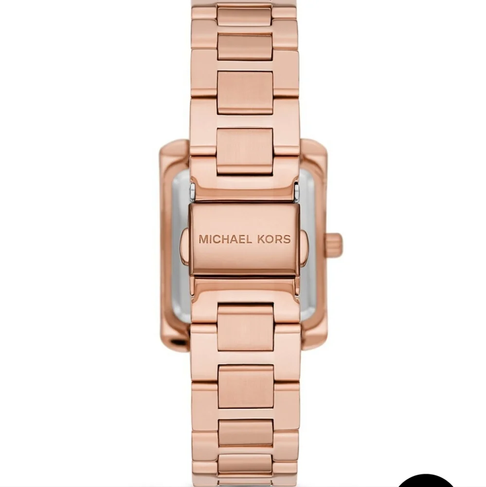 Michael Kors Emery Three-Hand Rose Goldtone Stainless Steel Watch